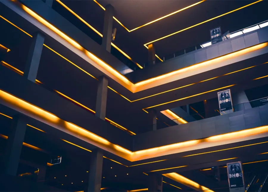 Modern building interior